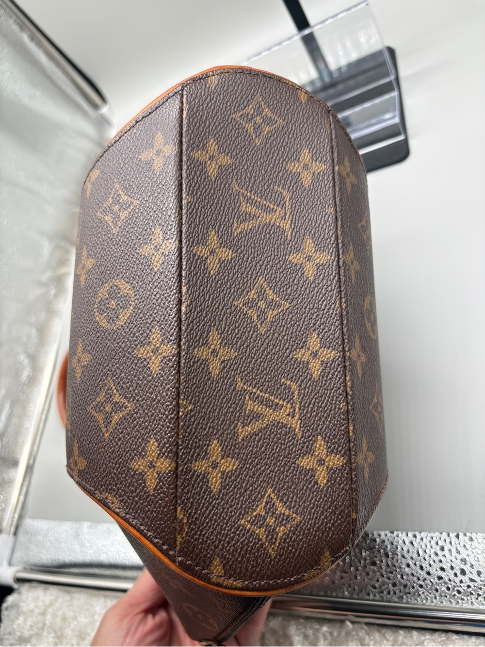 Louis Vuitton Ellipse PM Monogram Canvas Handbag USA Made Vintage - Picture 4 of 13